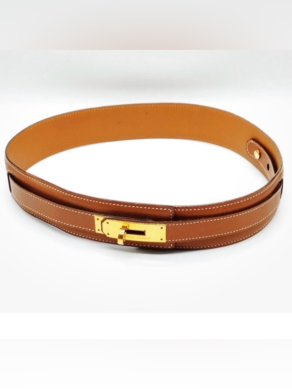 HERMES KELLY LEATHER BELT - Picture 2 of 11
